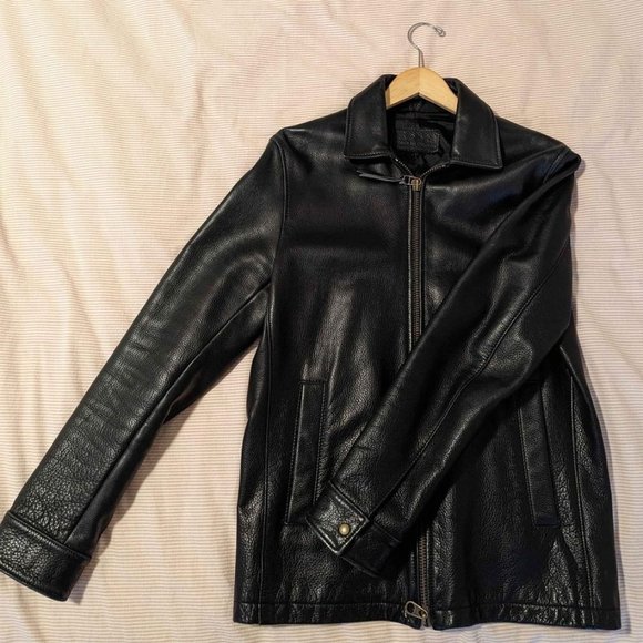 Men's Roots Leather Jacket - Picture 2 of 2